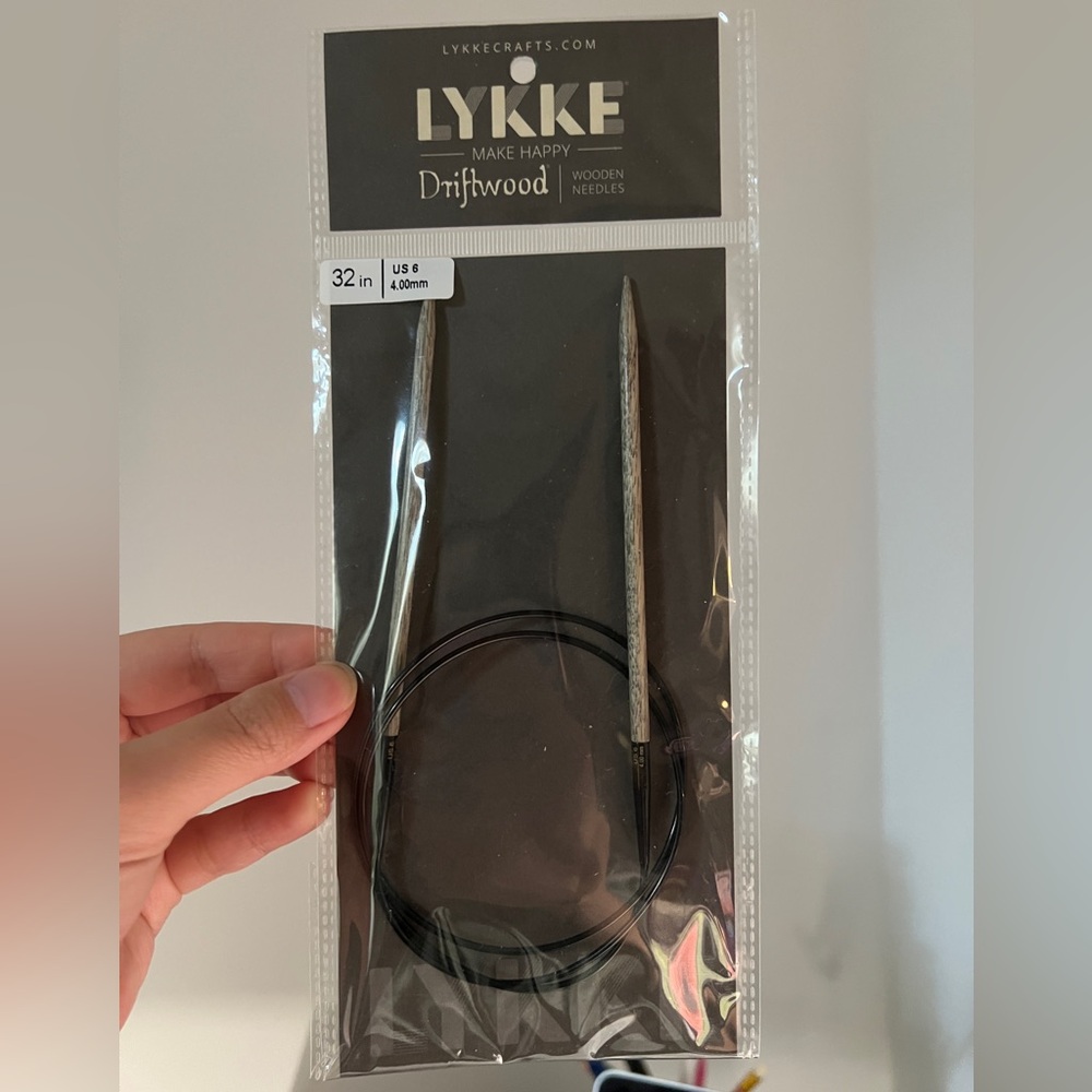 **Sold** LYKKE Driftwood 32” (80cm) Circular Knitting Needles Birchwood